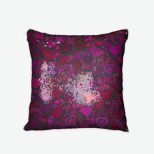 Load image into Gallery viewer, Sage's Hearts Sequin Reversible Pillow Case