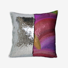 Load image into Gallery viewer, Pink Hills Sequin Reversible Pillow Case