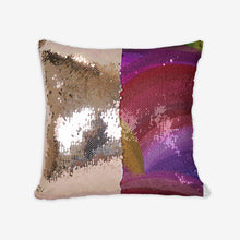 Load image into Gallery viewer, Pink Hills Sequin Reversible Pillow Case