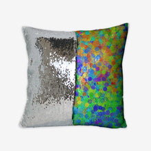 Load image into Gallery viewer, Electric Sunrise Sequin Reversible Pillow Case