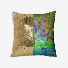 Load image into Gallery viewer, Electric Sunrise Sequin Reversible Pillow Case