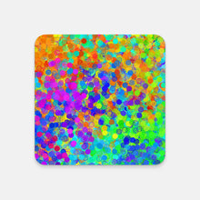 Load image into Gallery viewer, Electric Sunrise Cork Back Coaster