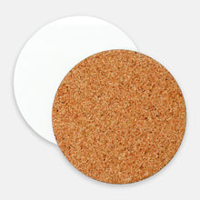 Load image into Gallery viewer, Violet Blossoms Cork Back Coaster (Round)