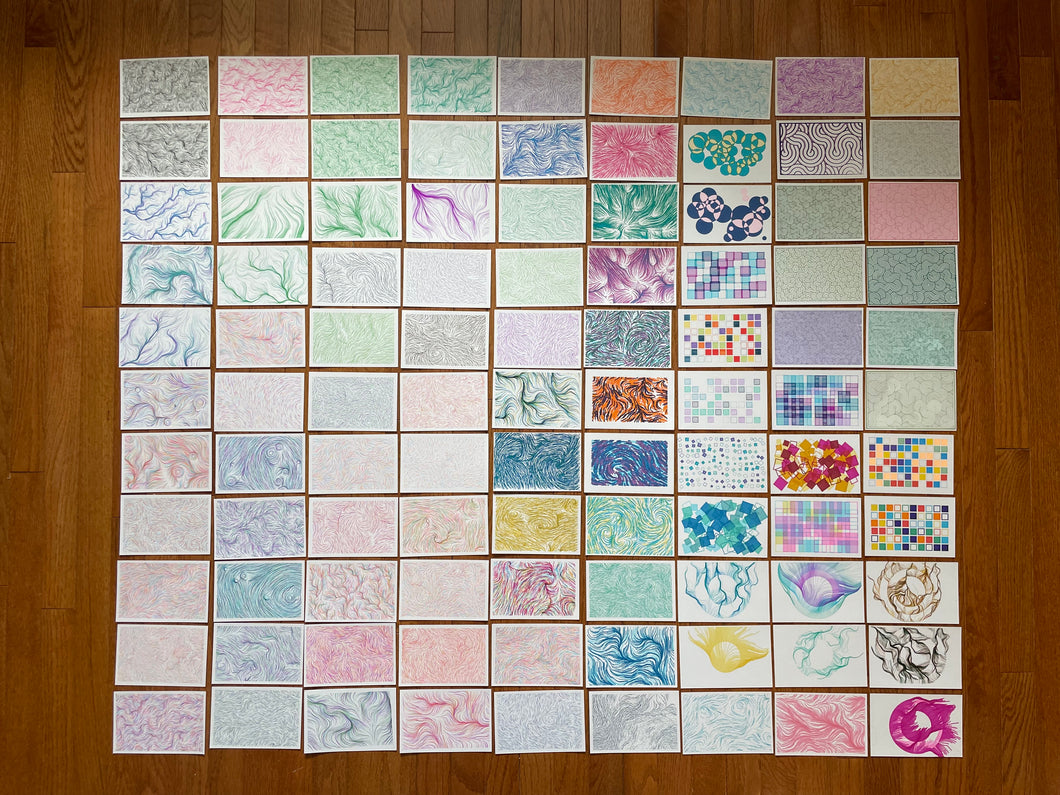 Pen plotter postcard
