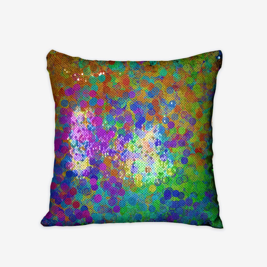 Electric Sunrise Sequin Reversible Pillow Case