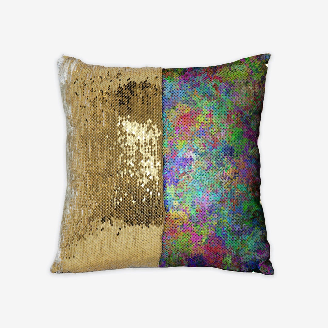 Ode To Giverny Sequin Reversible Pillow Case