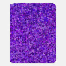 Load image into Gallery viewer, Violet Blossoms Large Sherpa Blanket (60&quot; x 80&quot;)
