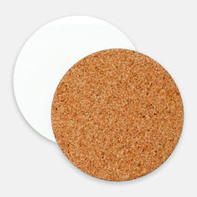 Load image into Gallery viewer, Violet Blossoms Cork Back Coaster (Round)
